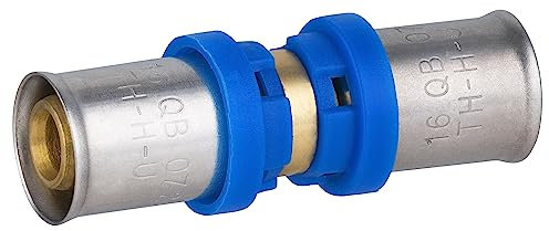 Raccord Multicouche à Sertir Multi profils TH-H-U Jonction Egale diamètre Ø16 mm - sachet de 5 raccords - Norme NF 545 pour réseau d'eau potable et chauffage NOYON & THIEBAULT