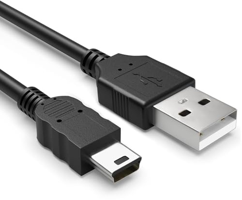Sinoacc Mini USB Cable USB 2.0 to Mini B 480mbps Data Transfer Cord Compatible with Gopro 4 3+ 3 2 Canon Eos Powershot Nikon Camera - 100cm