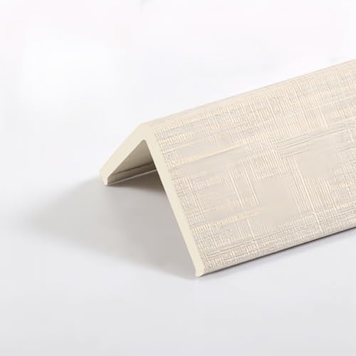 Coayuou Baguette d'angle Mur 100cm* 3 Pièces Profile PVC Adhesive Baguettes D Angle pour La Protection De Vos Murs Contre Les Chocs, Parfaites pour Les Zones À Fort Passage(Light Gray,30mm)