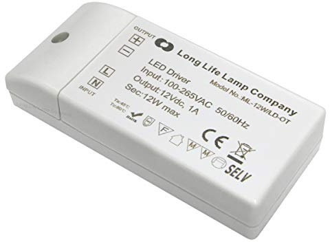 12w LED Driver Transformer for MR16- MR11- G4 LED Light Bulb ZERO Interference with Dab and Wifi