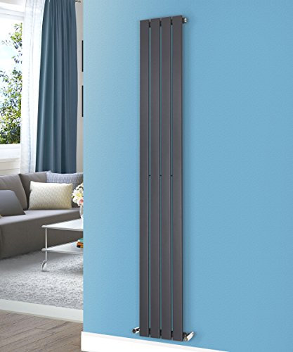 NRG 1800x272mm Vertical Flat Panel Designer Bathroom Tall Upright Central Heating Premium Radiator Anthracite Single Column