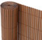 Ribelli® PVC Sichtschutzmatte Sichtschutzzaun Sichtschutz Zaun Balkon Windschutz (100 x 400 cm, Braun)