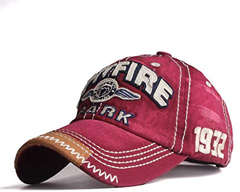 Riou Basecap Baumwolle Herren Baseball Cap Hip Pop Cool 2019 Ins Trend Stickerei Brief Denim Mode Classic Vintage Einstellbar Snapback Cap für Straße Graffiti Cap Kappe Hüte Mütze