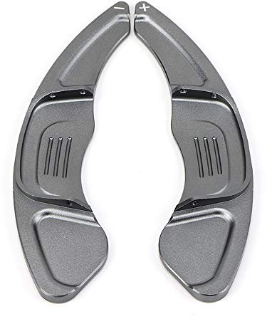 ontto 2 Pezzi Pala del Cambio Per Golf 7 Polo GTI Scirocco Sagitar Lamando Variant Estensione della Paletta del Cambio del Volante dell'automobile in Lega di Alluminio-Grigio