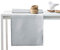 AmeliaHome Tischläufer 40x120 cm Lotuseffekt Wasserabweisend Blätter Silber Gaia