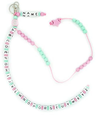 Rechenkette ABC Kette mit Name Mädchen Junge rosa mint Schulkind Einschulung