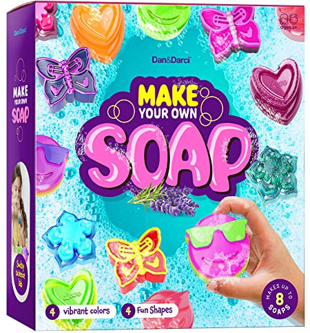 Dan&Darci Seifenherstellungs-Set für Kinder – Bad Science Project – Geschenk für Jungen und Mädchen im Alter von 6–12 Jahren – Indoor-Aktivitäts-Bastelsets – Machen Sie Ihre eigene DIY-Seife