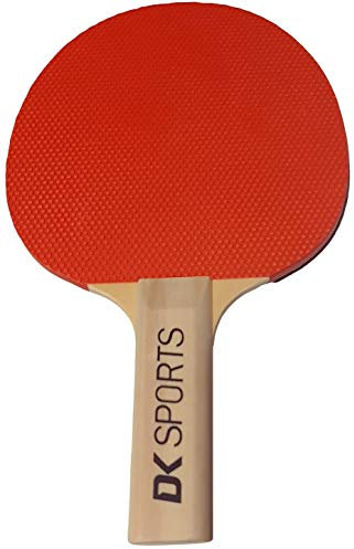 DK Sports Noppen-Tischtennisschläger aus Gummi, ideal für Anfänger oder Freizeitspaß, Club, Hobby, Freizeit, Zuhause, Tischtennisschläger für Indoor/Outdoor, Holzgriff zur Kontrolle