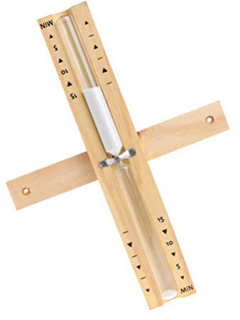 Cabilock Sablier De Sauna Mural Rotatif pour Salle De Bain avec Verre Épais Et Sable Fluide