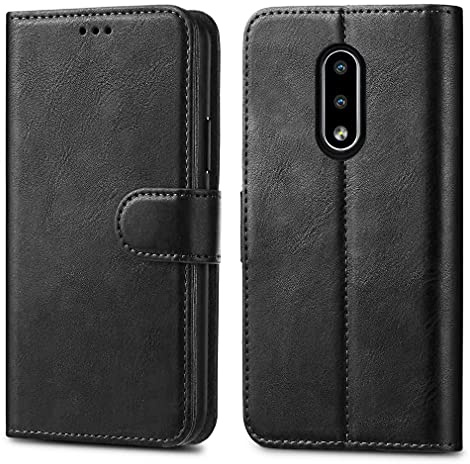 GAPlus Schutzhülle für Nokia 2.3 (2019), Premium-Brieftaschen-Leder-Klapphülle für Nokia 2.3 [Kartenhalter] [Magnetverschluss] Schwarz