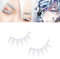 Dan&Dre Weiße falsche Wimpern, Eye-Lashes, Cosplay Make-up Falsche, Wimpern Maskerade Party Wimpern Up Wimperverlängerung Zubehör