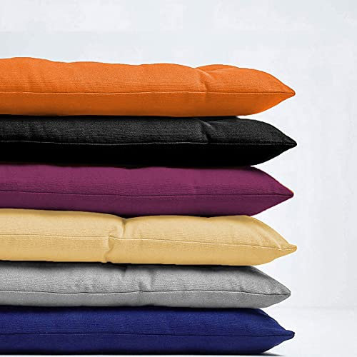 Bankkissen für 2- und 3-Sitzer, 100 cm / 120 cm dick, rechteckiges Bankkissen für Recamiere, für drinnen und draußen, 100 x 40 cm, Orange
