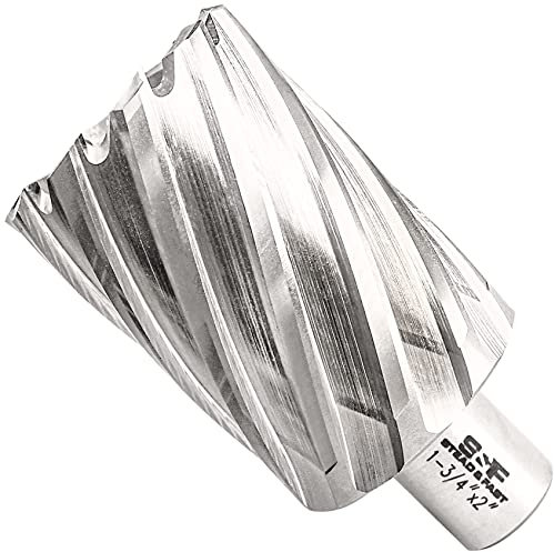 S&F STEAD & FAST Mag-Bohrer, 3,5 cm Durchmesser, 5,1 cm Schnitttiefe, 1 Stück, Ringschneider mit Pilotstift für magnetische Bohrmaschine