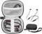 CaseSack Protective Case for Beats Flex Wireless Earbuds In-Ear Headphone Bag Also for Powerbeats High Performance Wireless Earbuds Mesh Pocket (Matte Black)