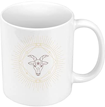 Fabulous Mug Céramique Chèvre Signe Astrologie Chinois Zodiaque Dessin Horoscope Animal