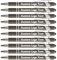 HEYZARDA Kugelschreiber mit Gravur Kugelschreiber Personalisiert mit Namen Text Logo Grau 100 Pcs