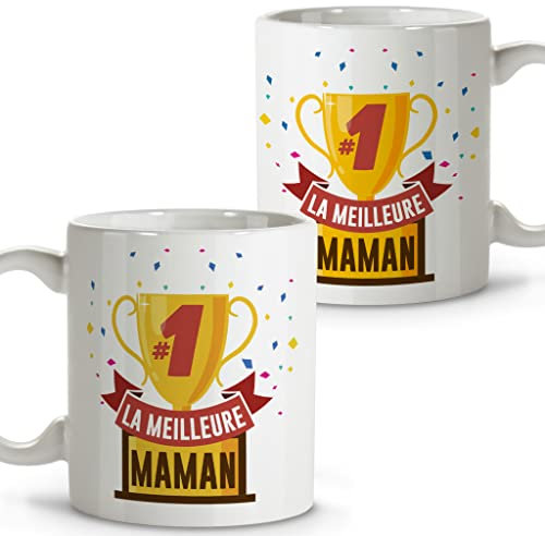 LolaPix Mug tasse maman. Grand-mère de tasse. Tasses à déjeuner originales. Tasse en céramique 330 ml. Cadeaux avec des phrases. Fête des mères.