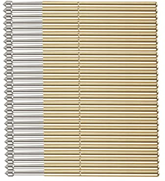 Pogo Pins 100 STK. P100-E2 Federkontakt, Durchmesser 1.5 mm Konischer Kopf Pogo Pin Prüfwerkzeuge Pogo-Pin-Leiterplatte Federprüfspitze Runde
