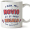 MUGFFINS Tazas para NOVIO - En Español - Soy el único regalo que necesitas - 11 oz / 330 ml - Regalo original y divertido