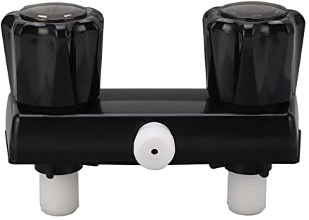Robinet de Douche de Camping-car RV, Commande de Vanne de Mélange de Douche avec 2 Boutons pour Camping-car, Camping-car (Noir)