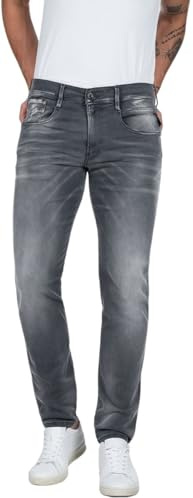Replay Men's Hyperflex Hypercloud Jeans with Stretch, Gray (Medium Gray 096), 40W / 34L