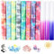 WOOLUCK® 11 piezas Vinilo textil termoadhesivo,Tie dye vinilo y UV fotocrómico vinilo,Vinilo permanente para DIY camisetas,telas, Textil,30.5×25 cm