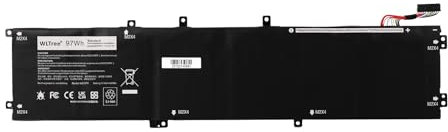 WLTree 97Wh 6GTPY 5XJ28 Laptop Akku für Dell XPS 15 9560 9570 7590 P56F P56F001 P56F002 Precision 5520 5530 5540 Mobile Workstation Vostro 7500 5XJ28 5D91C 5041C 05041C GPM03 0GPM03 Battery