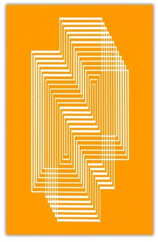 IPUDIS Josef Albers-Poster „Folio I/Ordner 31“, Leinwand-Wandkunst, Josef Albers-Drucke, modische, minimalistische Gemälde für Heimdekoration, Bild 60 x 60 cm, ohne Rahmen