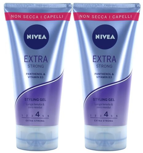Styling Gel für Haare, Extra Strong mit langem Halt, keine Rückstände 150 ml (2 Flaschen)