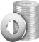 BOUMVID Rondelles Inox M8 x 30mm, 20 Pièces Rondelle Metal, Rondelles Plates en 304 Acier Inoxydable Plate Penny Rondelles pour Vis et écrous DIN9021 / ISO7093