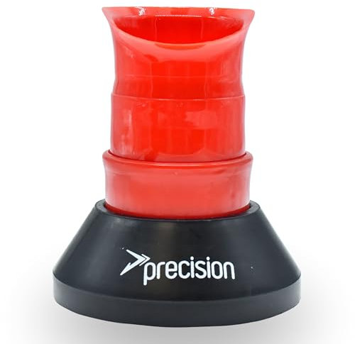 Precision Rugby Telescopic Kicking Tee T-Shirt télescopique Unisexe, Noir/Rouge, Taille Unique