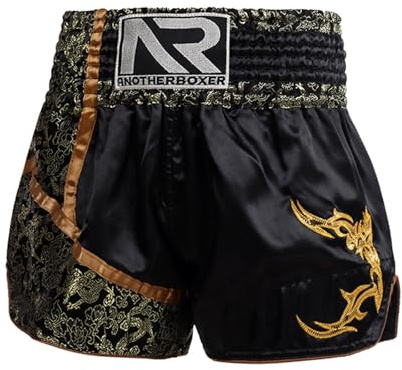 ARIASS Pantalones cortos de Muay Thai, pantalones cortos de MMA para entrenamiento y kickboxing, pantalones cortos de entrenamiento de lucha de boxeo, pantalones cortos de gimnasio para hombres, mujer