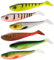 Zite Fishing Inzite Flanker Hecht-Köder-Set | 6 Farben Gummiköder | 18,5 cm Angelköder für den Hecht-Angler | Fängiger Hechtgummi | Robuster & Effektiver Gummifisch | UV-Aktiv