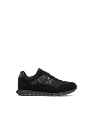 Armani Exchange Men's Side Geometric Logo Motifs Sneaker