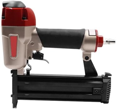 Pneumatic Stapler ，Powered Upholstery Stapler 18 Gauge Pneumatic Upholstery Stapler F50 Accepts 15-50mm Nails for Upholstery Furniture Air Nail Gun