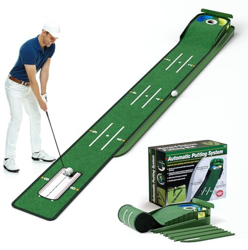 WildFun Tapis de Golf avec Portes et Miroir, Tapis de Golf pour Les Hommes Jouant au Golfs à la Maison ou au Bureau (Tapis de Golf)