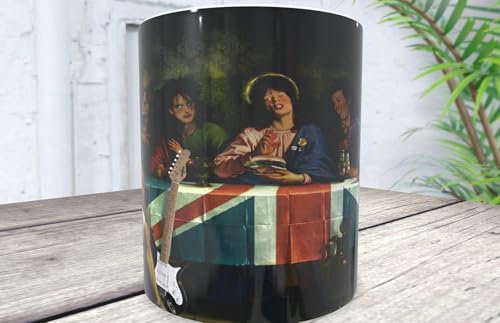 La Huella Personalisierbare Tasse für alle Fans von Elvis, Hendrix, Lennon, Jagger, Smith, Iggy, Vicious und Co.