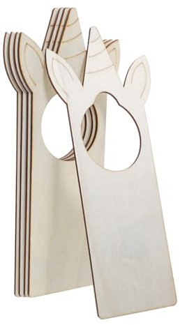 LALAFINA 5pcs Door Handle Hangers Sublimation Hangers Blank Door Sign Hotel Decor DIY Decorative