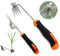 XPJBKC Desherbeur Manuel en Acier Inoxydable, 2 Pièce Arrache Mauvaise Herbe avec Poignée, Arrache Pissenlit Couteau Désherbeurs Manuels Outils Jardinage pour Jardins, Pelouses, Terrasses