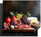 KitchenYeah© Protection Plaque Cuisson Deco Cuisine Cache Induction 60x52 cm Protège Pour Cuisiniere Protection Buvette - Nature Morte - Vintage