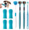 Dog Toothbrush, Finger Toothbrush, 360 Degree Silicone Toothbrush for Dental Care, Easy Dog Cat Puppy Teeth Cleaning (8 Pack)