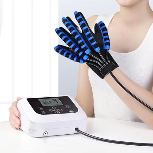 Rehabilitations Roboter Handschuhe Für Demenz Schlaganfall Hemiplegie Patienten, Zerebralparese Therapie Gloves Ausrüstung(Left,Medium)