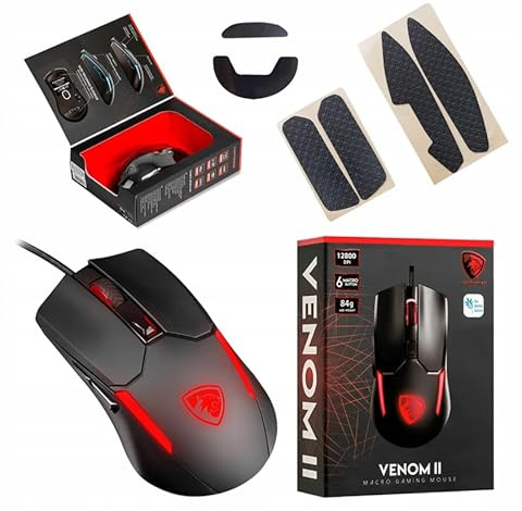 PANTHERISE VENOM II GAMING RGB 60IPS 12800DPI 1000Hz verkabelt