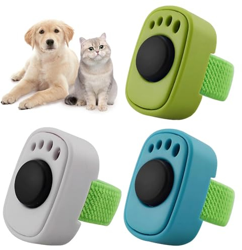 KNUIUYY 3 teiliges Hundetrainings-Clicker-Set, Praktisches Zubehör für das Hundetraining, Finger Clicker zur Hundeerziehung, Zubehör als Fingerring-Clicker Hund für Hunde Katzen Pferdetraining