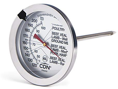 CDN IRM200 ProAccurate Extra Large Dial Meat & Poultry Thermometer-NSF Certified