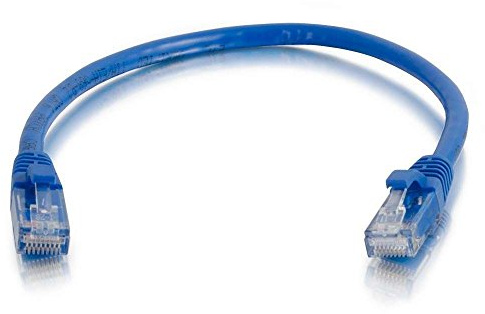 C2G 83385 0.5m Cat6 Booted Unshielded (UTP) Network Patch Cable - Blue