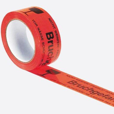 Paketband Packband Warnband Bruchgefahr 66m x 50mm