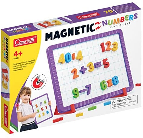 Quercetti - Magnetino Numbers Basic - Magnettafel mit Zahlen, 36x25,5