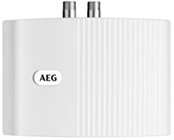 AEG elektronischer Klein Durchlauferhitzer MTE 440 fürs Handwaschbecken im Gäste-WC, 4,4 kW, ohne Stecker - Festanschluss, druckfest oder drucklos, 231004