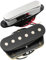 Musiclily Micro chevalet noir/Micro manche chrome à simple bobinage pour guitare électrique type Telecaster